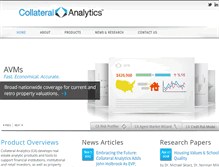 Tablet Screenshot of collateralanalytics.com